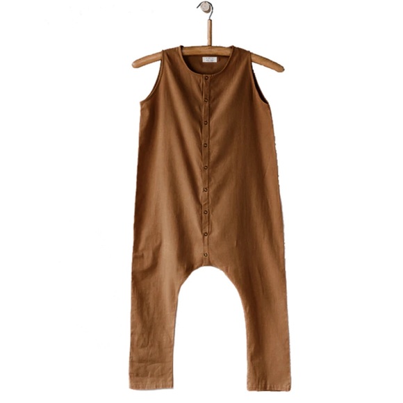 The Simple Folk The Forest Playsuit in Rust 9-12 months - Picture 2 of 6